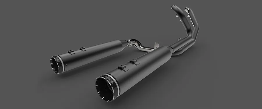 2-into-2 Dominator Stepped Header Exhaust System, 2017-2024 Touring