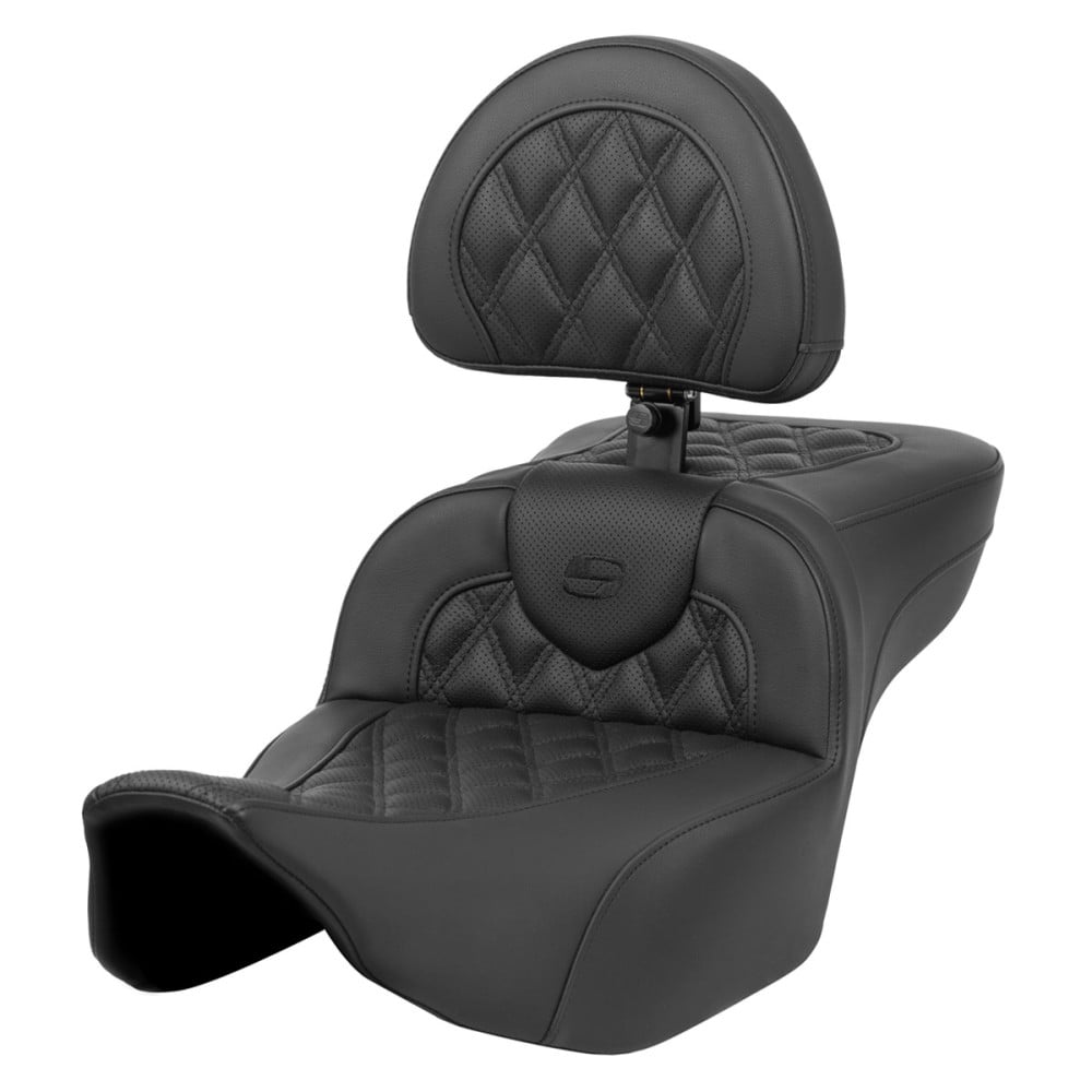 Roadsofa Lattice Stitch LS Ext Reach Step Up™ w/ Backrest Seat, 2023-2024 CVO, 2024 Touring