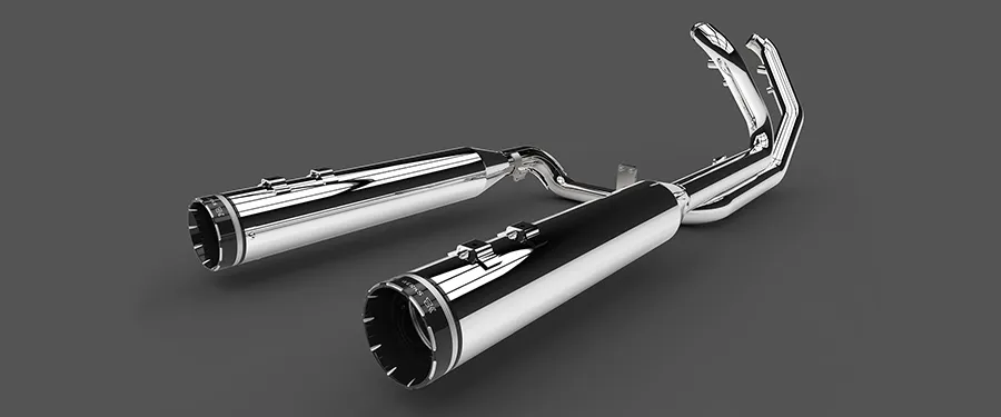 2-into-2 Dominator Stepped Header Exhaust System, 2017-2024 Touring