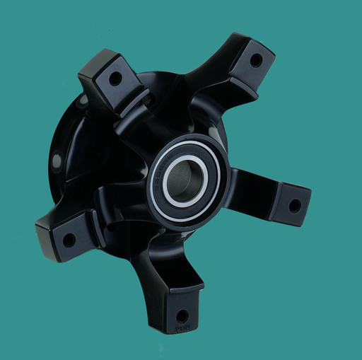 [RYD-117DZ-CH] RYD Chrome Front Hub Kit, LARGE Dual Disk 7 Spoke Touring 117DZ